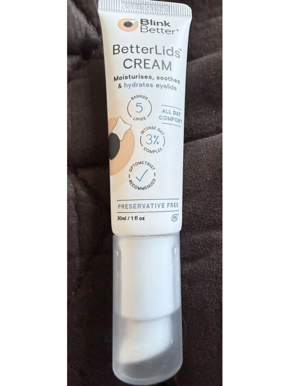 BetterLids Eyelid Ointment for Dry, Itchy Sensitive Eyelids 30mL/1 oz Exp 10/28